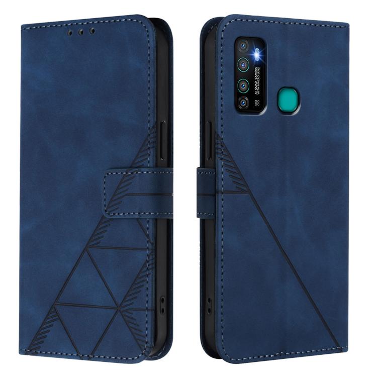 For Tecno Camon 15 Crossbody 3D Embossed Flip Leather Phone Case