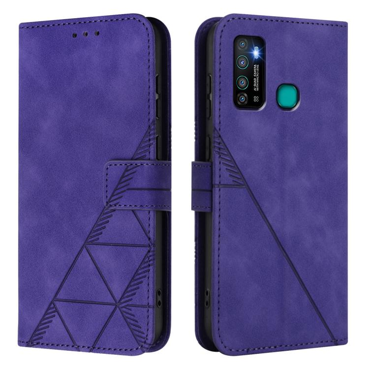 For Tecno Camon 15 Crossbody 3D Embossed Flip Leather Phone Case