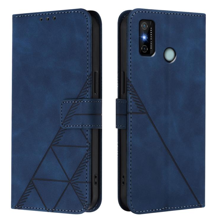 For Tecno Spark 6 Go/Spark Go 2021 Crossbody 3D Embossed Flip Leather Phone Case