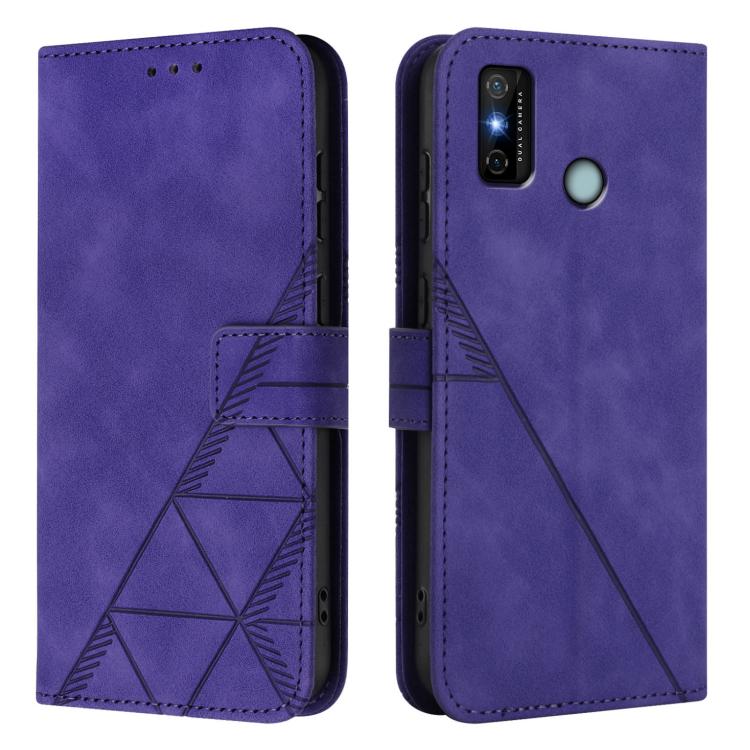 For Tecno Spark 6 Go/Spark Go 2021 Crossbody 3D Embossed Flip Leather Phone Case