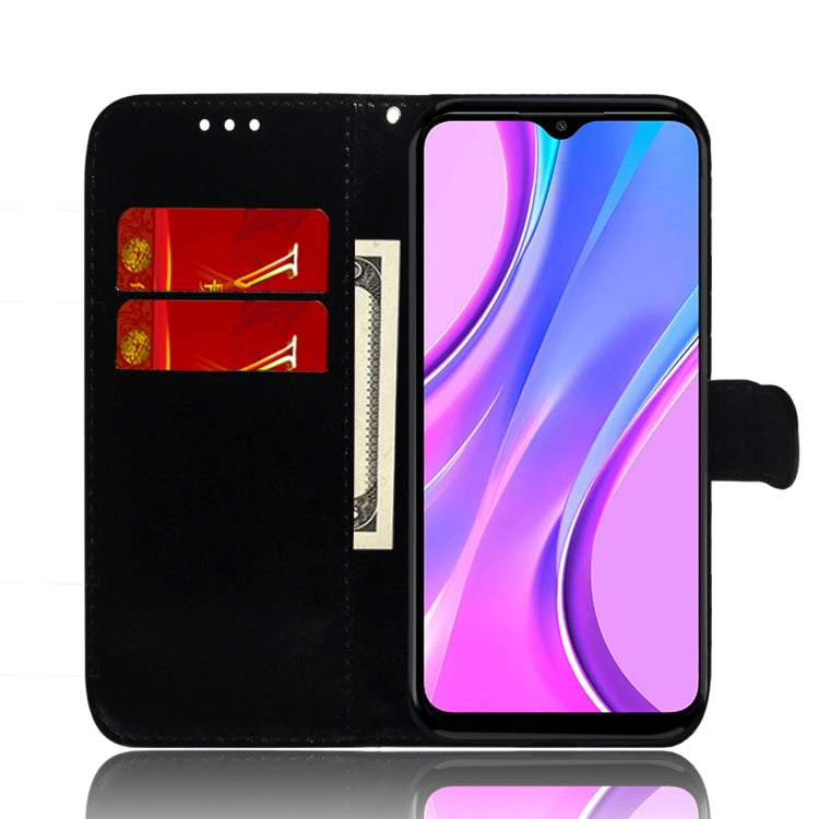 For Xiaomi Redmi 9 Lmitated Mirror Surface Horizontal Flip Leather Case with Holder & Card Slots & Wallet & Lanyard