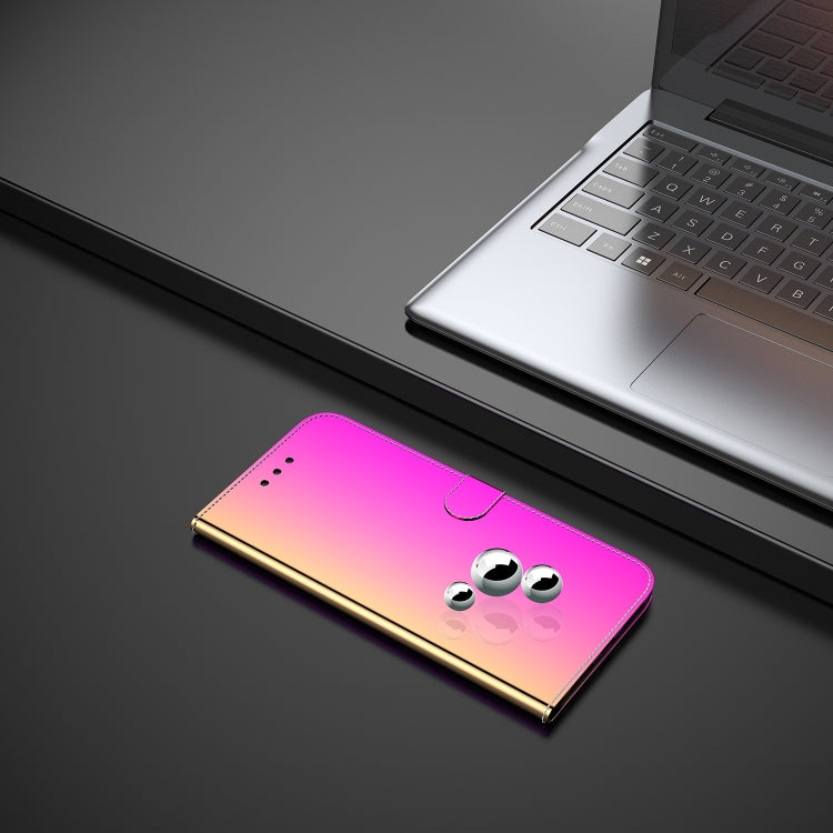For Xiaomi Redmi Note 9 Pro Lmitated Mirror Surface Horizontal Flip Leather Case with Holder & Card Slots & Wallet & Lanyard