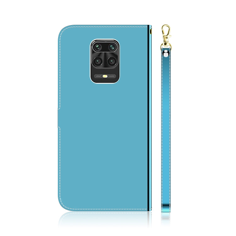 For Xiaomi Redmi Note 9s / Note 9 Pro Max Lmitated Mirror Surface Horizontal Flip Leather Case with Holder & Card Slots & Wallet & Lanyard