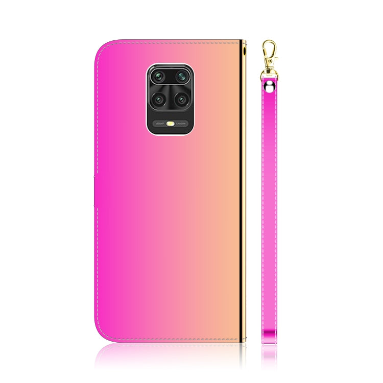 For Xiaomi Redmi Note 9s / Note 9 Pro Max Lmitated Mirror Surface Horizontal Flip Leather Case with Holder & Card Slots & Wallet & Lanyard