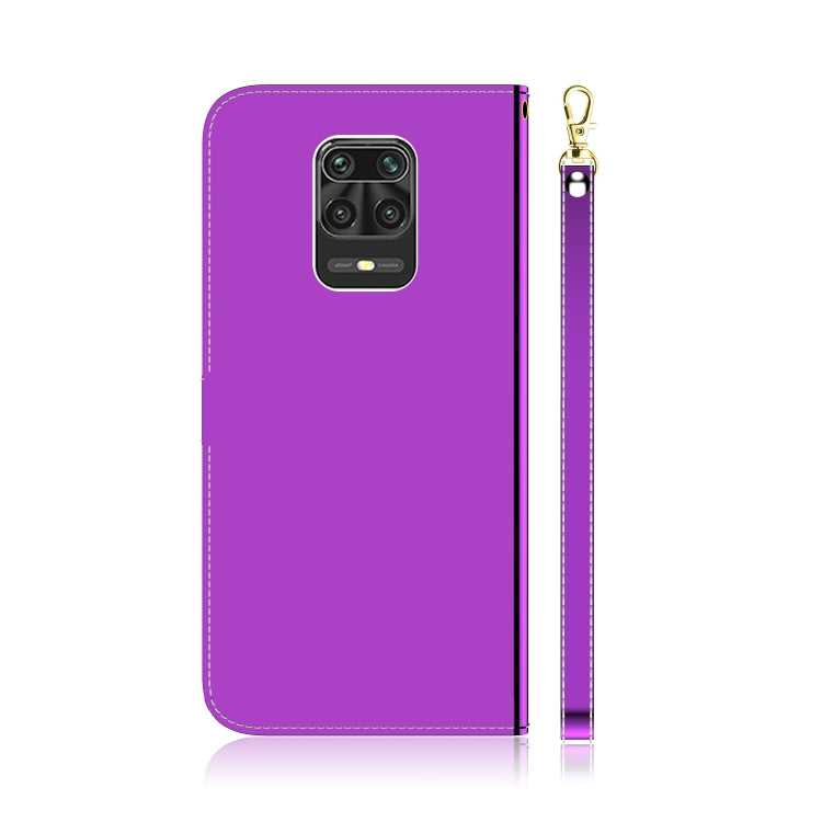 For Xiaomi Redmi Note 9s / Note 9 Pro Max Lmitated Mirror Surface Horizontal Flip Leather Case with Holder & Card Slots & Wallet & Lanyard