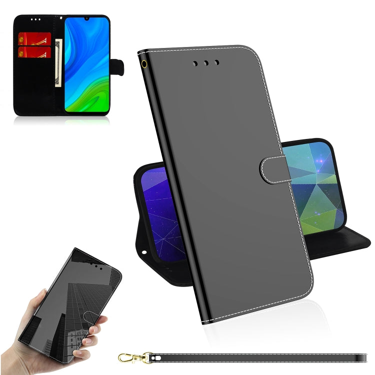 For Huawei P Smart 2020 Lmitated Mirror Surface Horizontal Flip Leather Case with Holder & Card Slots & Wallet & Lanyard