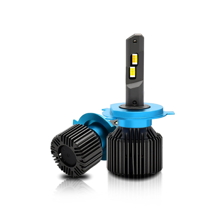 P14 1 Pair H4 / 9003 DC10-32V / 20W / 6000K / 2000LM IP68 Waterproof Car LED Tri-color Headlight