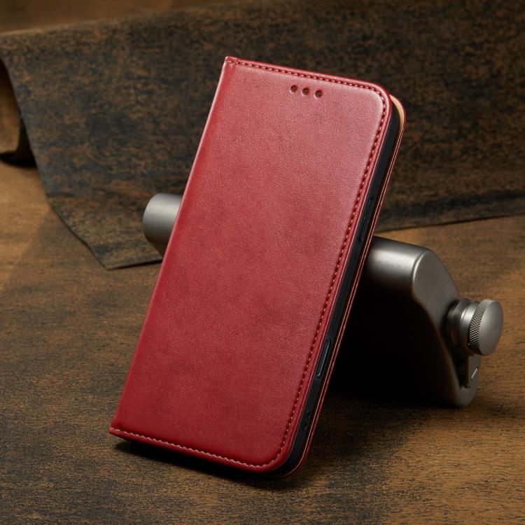 For iPhone 17 Pro Max Fierre Shann PU Genuine Leather Texture Phone Case