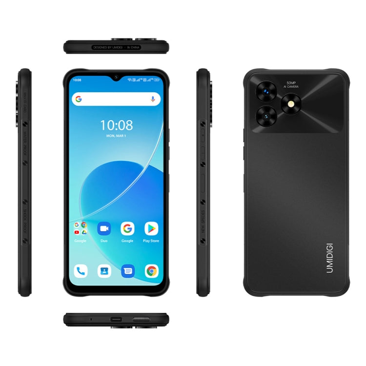 [HK Warehouse] UMIDIGI G5 Mecha Rugged Phone, Face ID & Side Fingerprint Identification, 6.6 inch Android 13 Unisoc T606 Octa Core, Network: 4G, OTG, 8GB+128GB