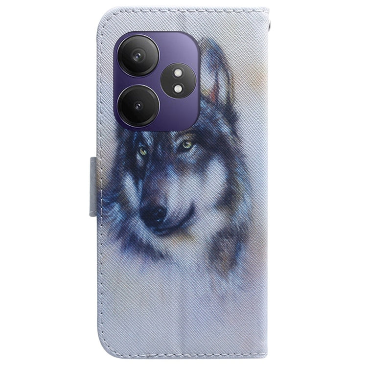 For Realme GT 6 / GT 6T / GT Neo6 Coloured Drawing Flip Leather Phone Case