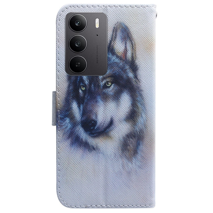 For Realme C75 Coloured Drawing Flip Leather Phone Case
