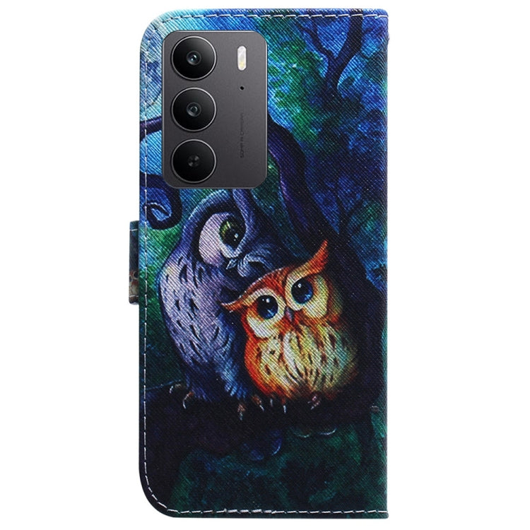 For Realme C75 Coloured Drawing Flip Leather Phone Case
