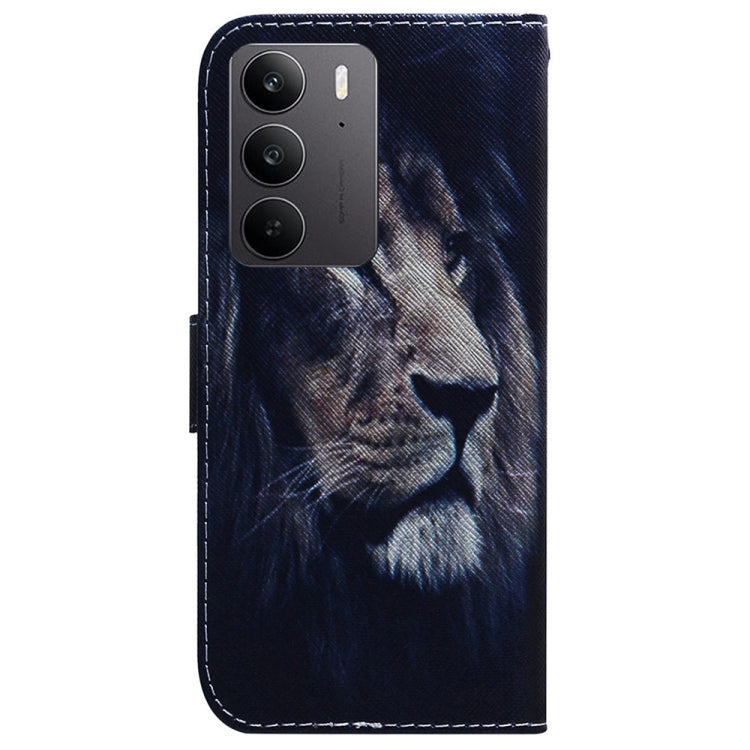 For Realme C75 Coloured Drawing Flip Leather Phone Case