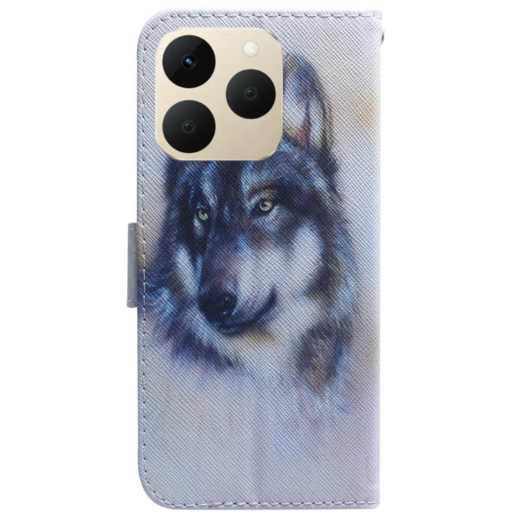 For Realme 15T 5G Coloured Drawing Flip Leather Phone Case