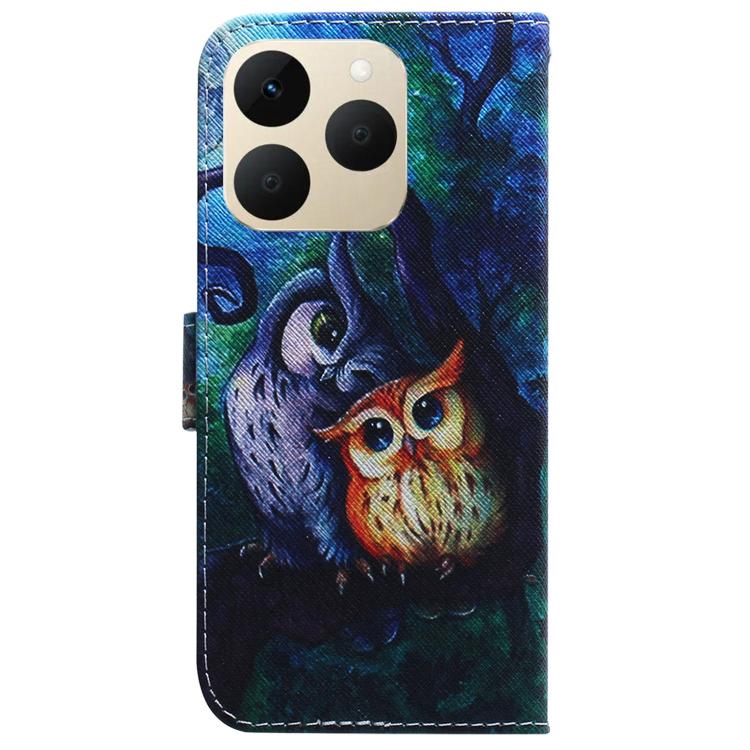 For Realme 15T 5G Coloured Drawing Flip Leather Phone Case