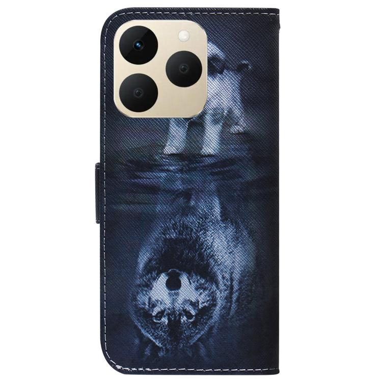 For Realme 15T 5G Coloured Drawing Flip Leather Phone Case