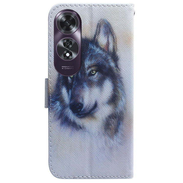 For OPPO A60 4G Coloured Drawing Flip Leather Phone Case