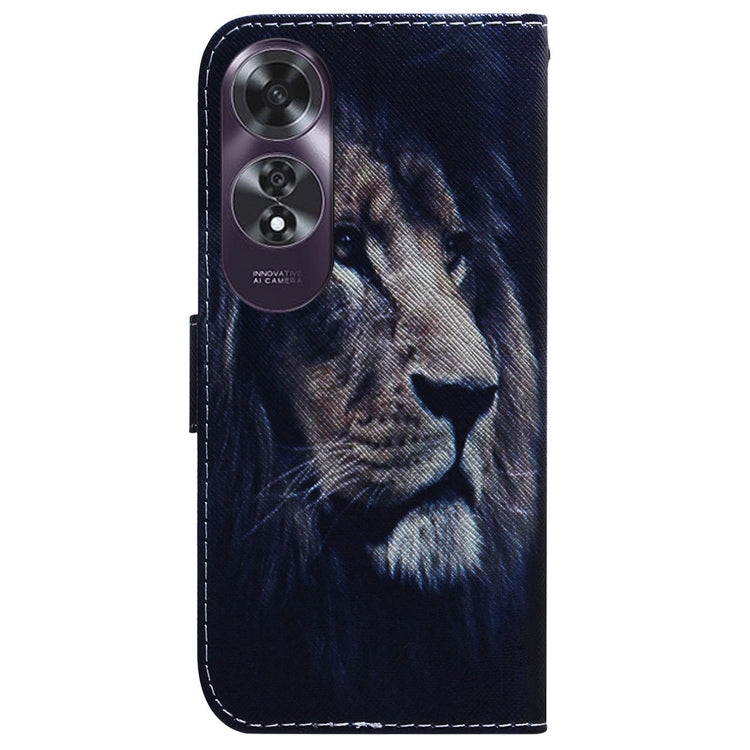 For OPPO A60 4G Coloured Drawing Flip Leather Phone Case