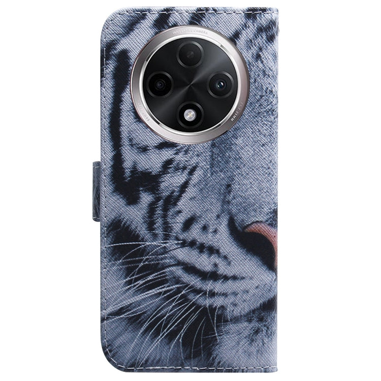 For OPPO A3 Pro 5G Coloured Drawing Flip Leather Phone Case