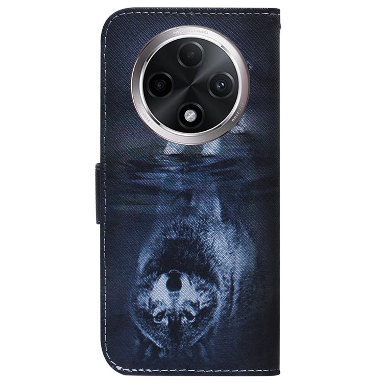 For OPPO A3 Pro 5G Coloured Drawing Flip Leather Phone Case