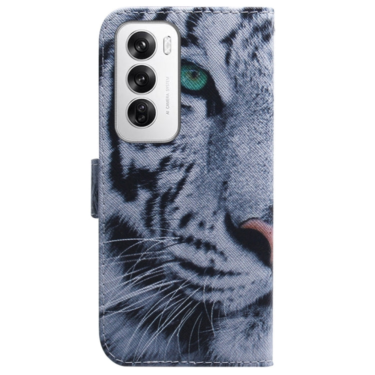 For OPPO Reno12 5G Global Coloured Drawing Flip Leather Phone Case