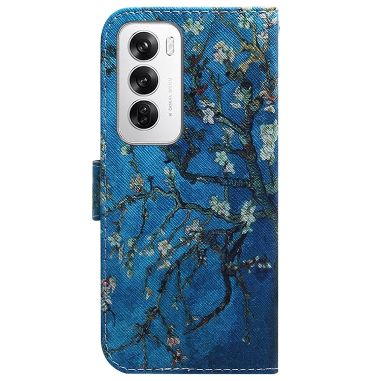 For OPPO Reno12 5G Global Coloured Drawing Flip Leather Phone Case