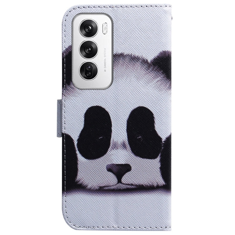 For OPPO Reno12 5G Global Coloured Drawing Flip Leather Phone Case