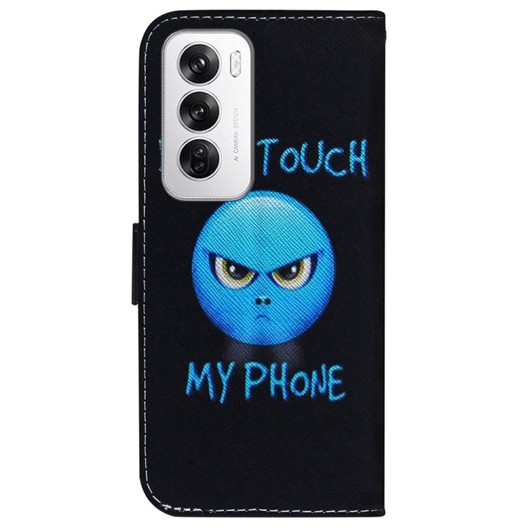 For OPPO Reno12 5G Global Coloured Drawing Flip Leather Phone Case