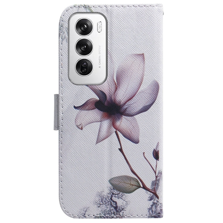 For OPPO Reno12 5G Global Coloured Drawing Flip Leather Phone Case