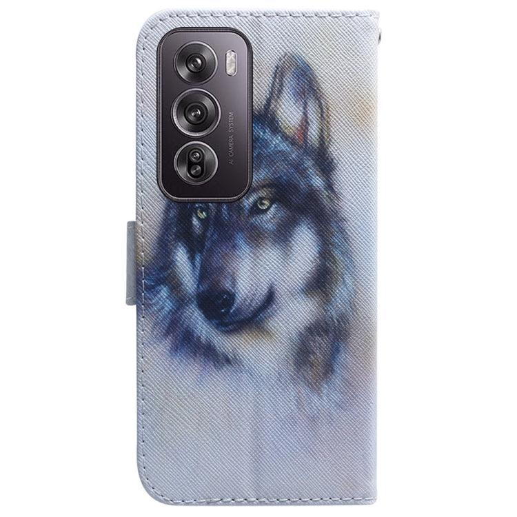 For OPPO Reno12 Pro 5G Global Coloured Drawing Flip Leather Phone Case