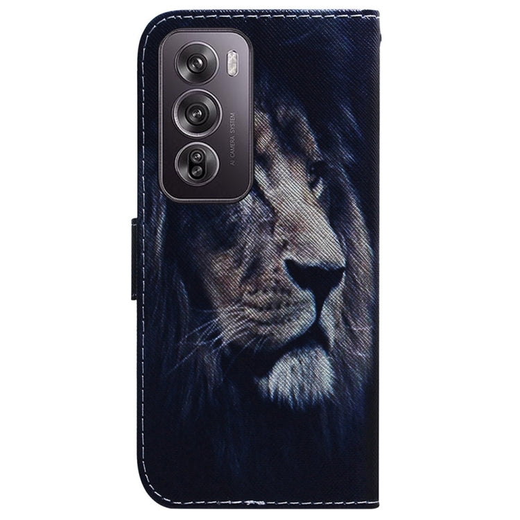 For OPPO Reno12 Pro 5G Global Coloured Drawing Flip Leather Phone Case