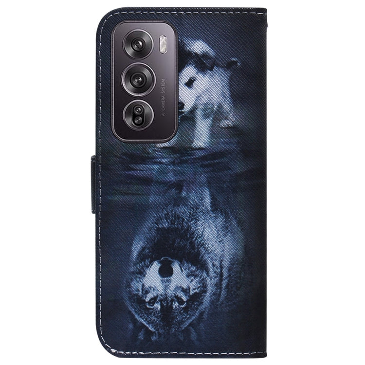 For OPPO Reno12 Pro 5G Global Coloured Drawing Flip Leather Phone Case