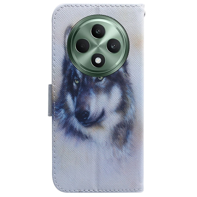 For OPPO Reno12 F 5G Coloured Drawing Flip Leather Phone Case