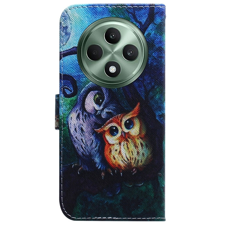For OPPO Reno12 F 5G Coloured Drawing Flip Leather Phone Case