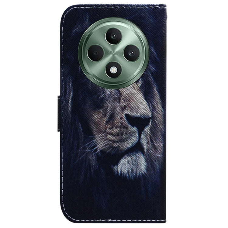 For OPPO Reno12 F 5G Coloured Drawing Flip Leather Phone Case