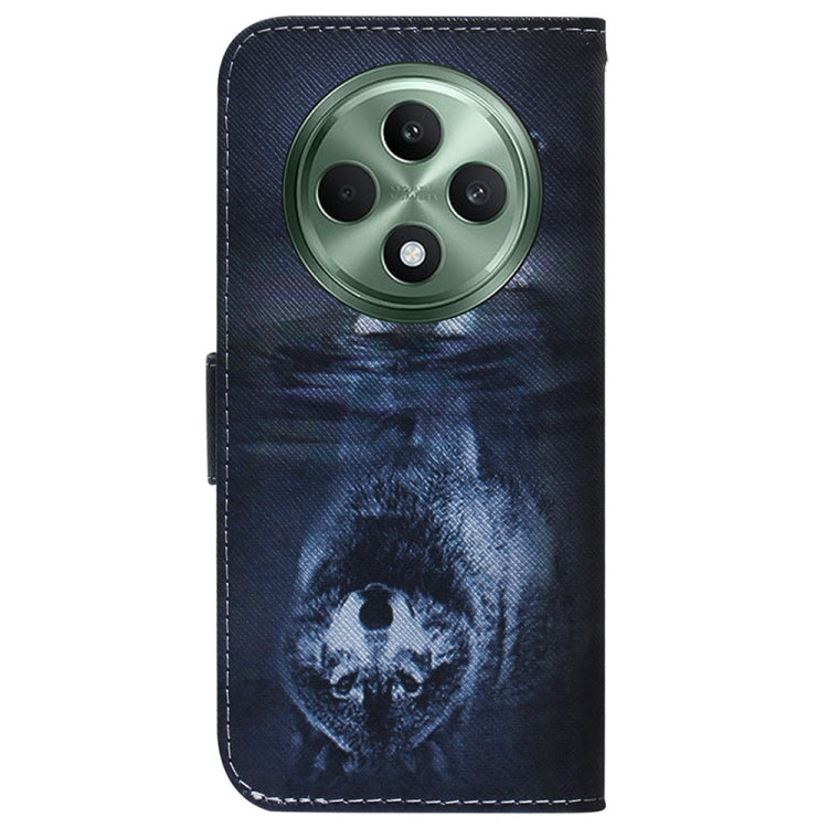 For OPPO Reno12 F 5G Coloured Drawing Flip Leather Phone Case