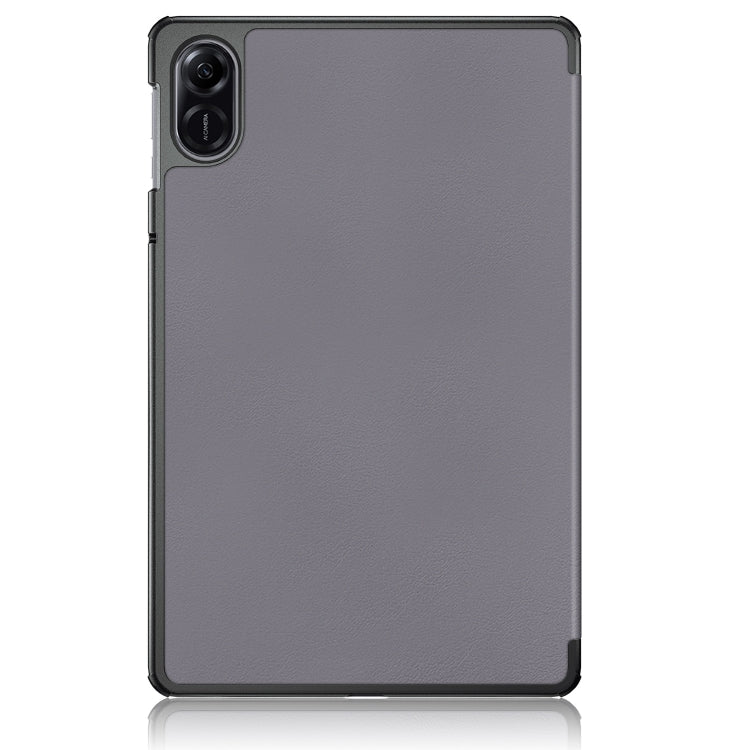 For Honor Pad X9 / X8 Pro 11.5 Custer Pure Color 3-Fold Holder Leather Tablet Case