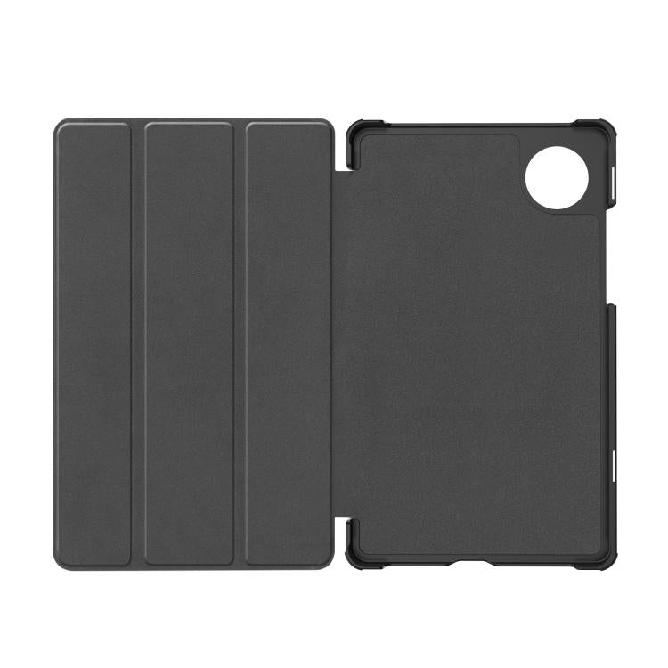 For Honor Pad X7 2025 Custer Texture 3-Fold Holder Leather Smart Tablet Case