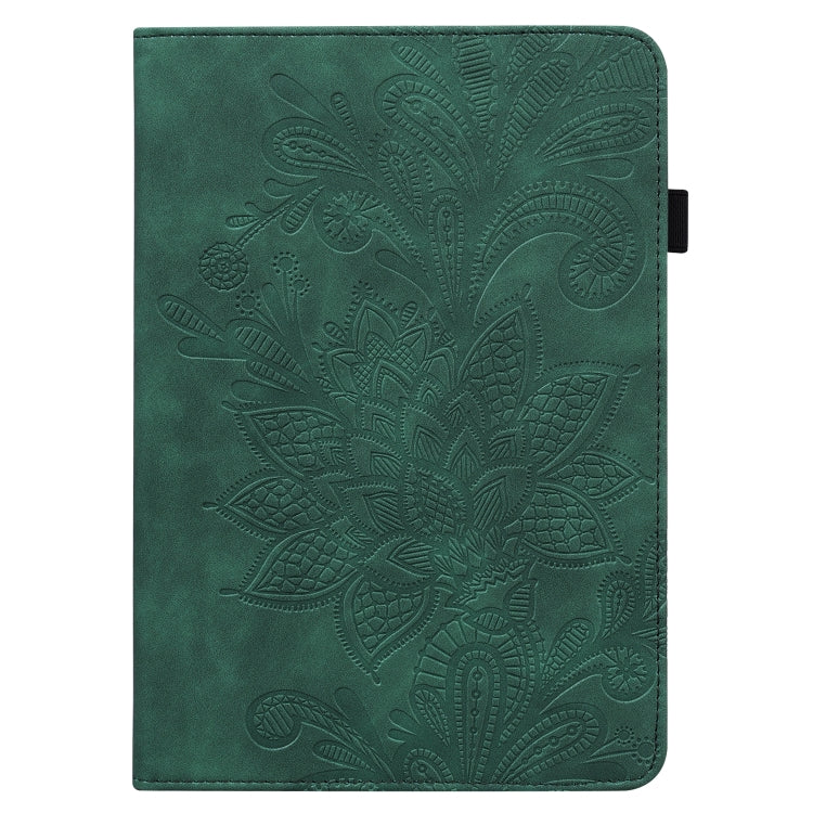 For Amazon Fire Max 11 Lace Flower Embossing Pattern Leather Tablet Case