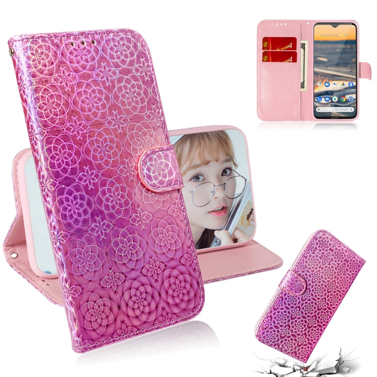 For Nokia 5.3 Solid Color Colorful Magnetic Buckle Horizontal Flip PU Leather Case with Holder & Card Slots & Wallet & Lanyard