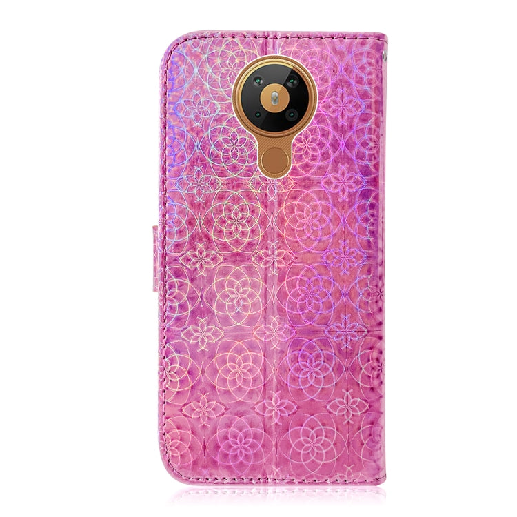 For Nokia 5.3 Solid Color Colorful Magnetic Buckle Horizontal Flip PU Leather Case with Holder & Card Slots & Wallet & Lanyard
