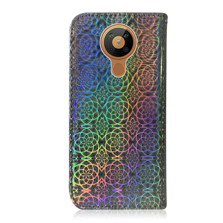 For Nokia 5.3 Solid Color Colorful Magnetic Buckle Horizontal Flip PU Leather Case with Holder & Card Slots & Wallet & Lanyard