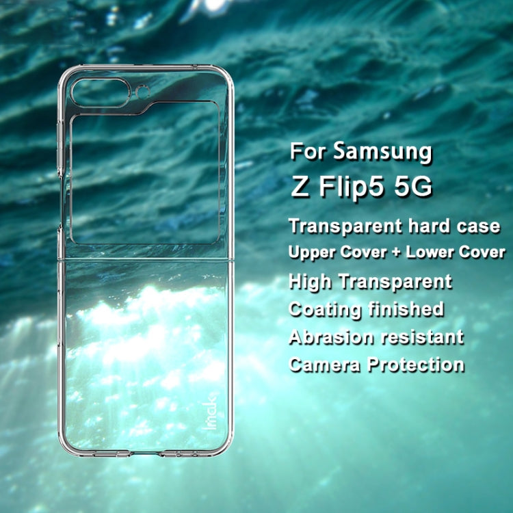 For Samsung Galaxy Z Flip5 5G imak Wing II Pro Series Wear-resisting Crystal Phone Case(Transparent)