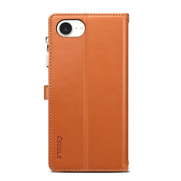 For iPhone 17e / 16e ESEBLE Star Series Lanyard Zipper Wallet RFID Leather Case