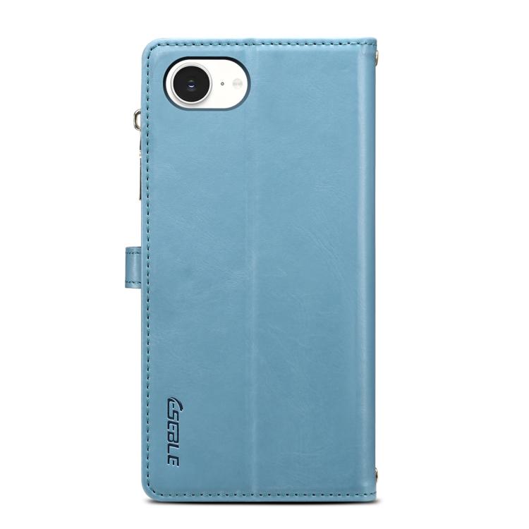 For iPhone 17e / 16e ESEBLE Star Series Lanyard Zipper Wallet RFID Leather Case