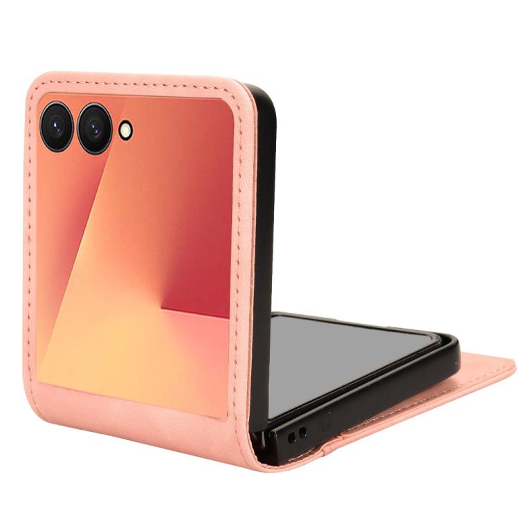For Samsung Galaxy Z Flip7 5G Skin-feeling Half-split External Card Slot Folding Phone Case
