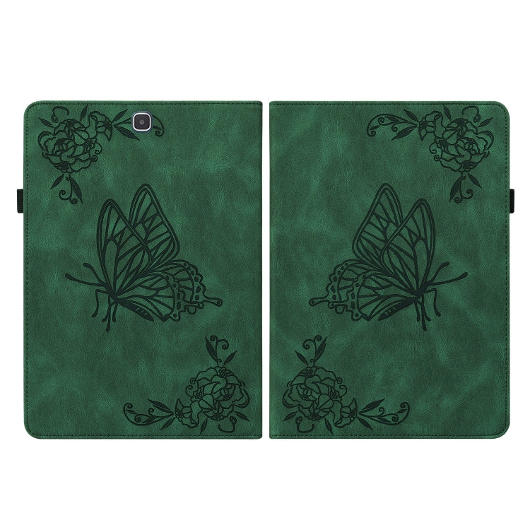 For Samsung Galaxy Tab A 9.7 T550 T555 Butterfly Flower Embossed Leather Tablet Case