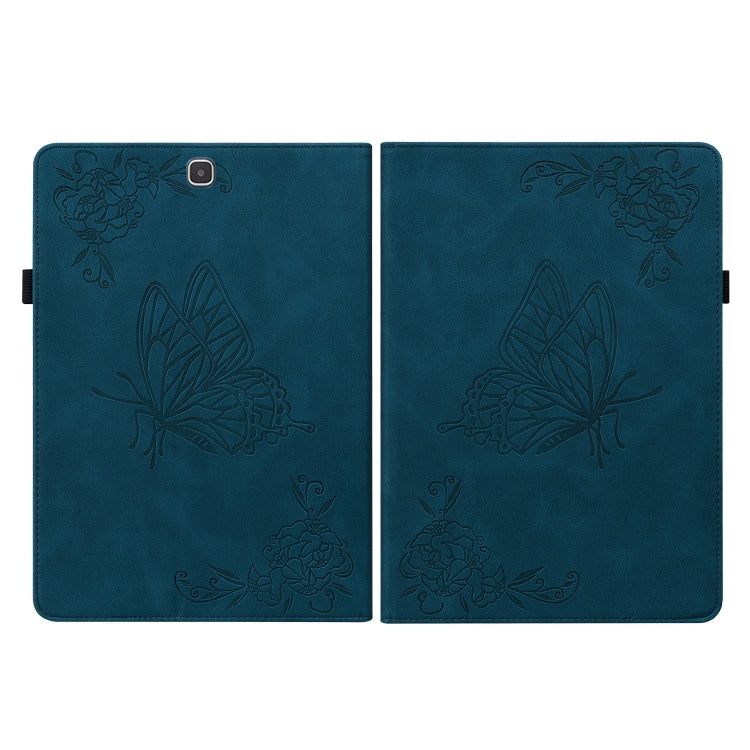 For Samsung Galaxy Tab A 9.7 T550 T555 Butterfly Flower Embossed Leather Tablet Case