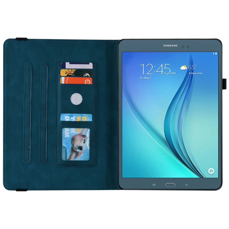For Samsung Galaxy Tab A 9.7 T550 T555 Butterfly Flower Embossed Leather Tablet Case