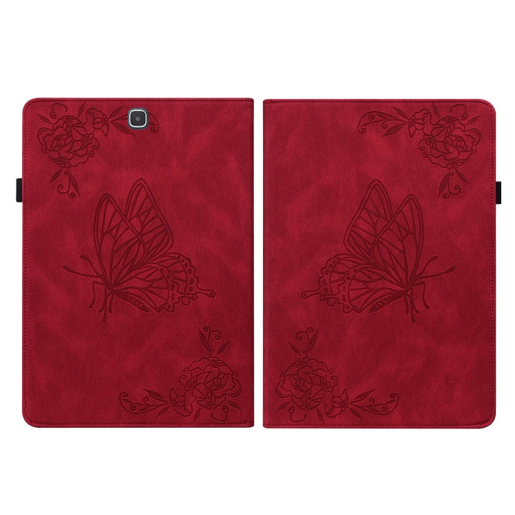 For Samsung Galaxy Tab A 9.7 T550 T555 Butterfly Flower Embossed Leather Tablet Case